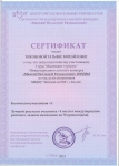 Сертификаты педагогов за подготовку воспитанников в Международном конкурсе рисунков 1